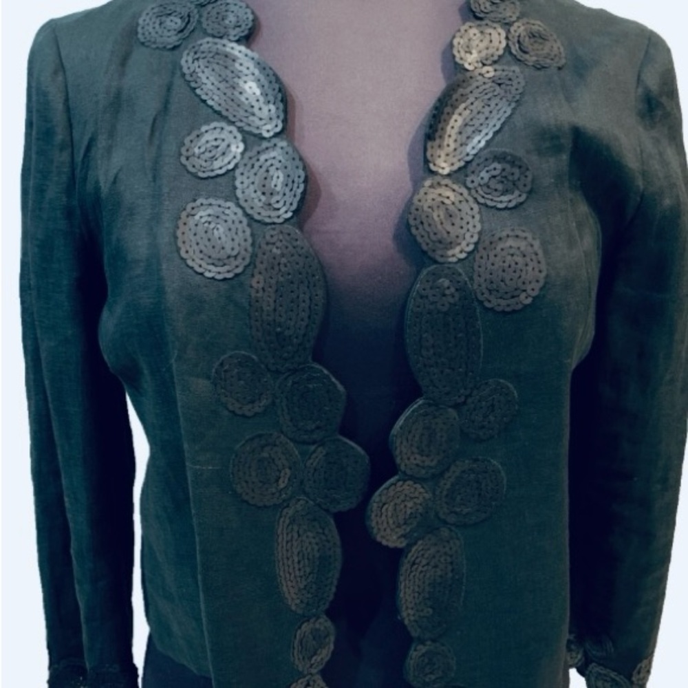 Agnona Black Embellished Women's Blazer